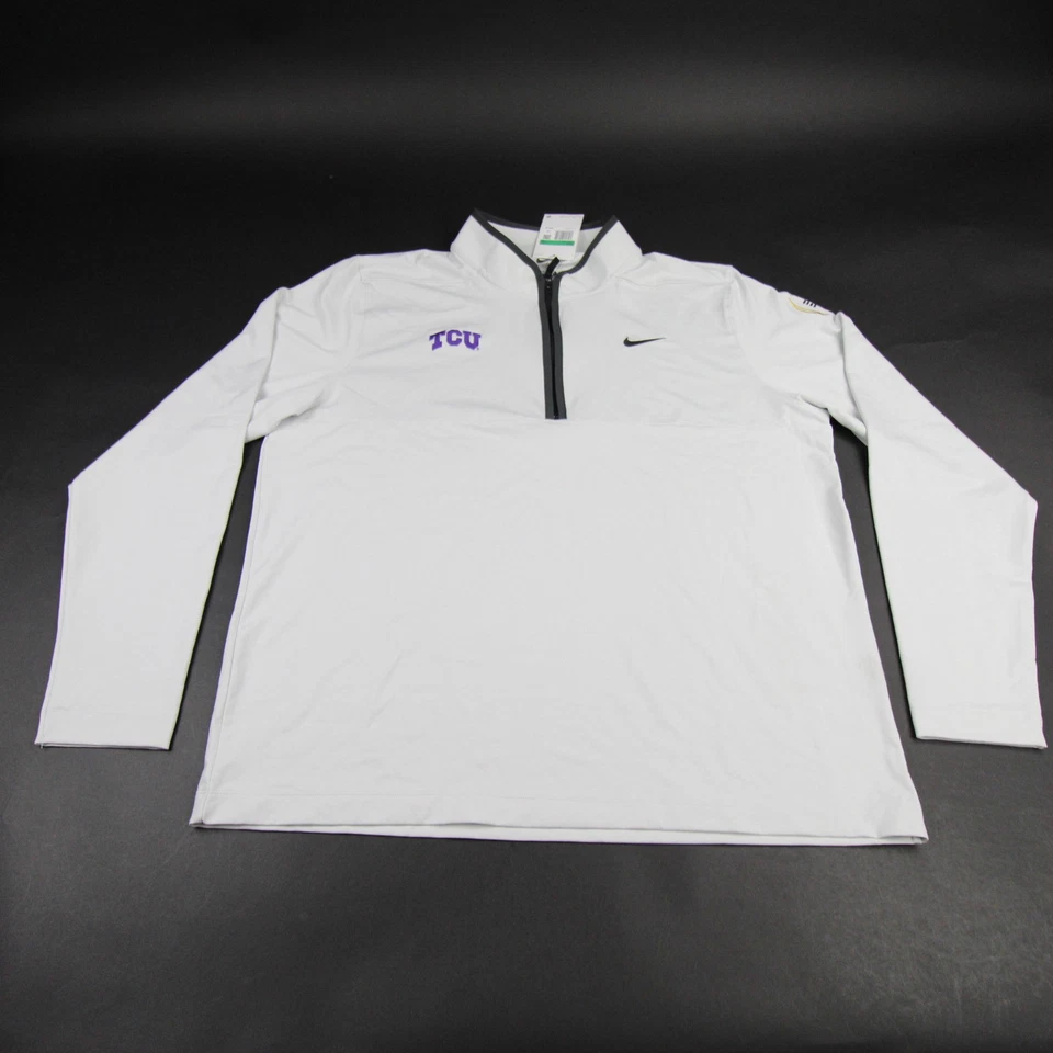 TCU Horned Frogs Nike Dri-Fit Pullover Men's Gray Used - Image 1 of 1