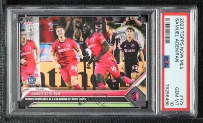 2023 Topps Now MLS /345 Samuel Adeniran #172 PSA 10 GEM MT - Image 1 of 2