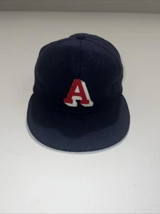 Ebbets Field Flannels Hat Size 7 7/8 Wool Navy Blue Red White Made in USA NEW - Picture 1 of 4
