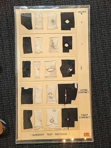 Gunshot Test Patterns Court Trial Crime Lab Exhibit Fabric LOOK! - Picture 1 of 6
