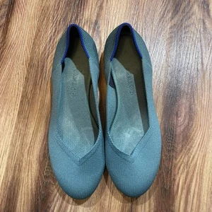 Ballerine Rothy’s punta tonda verde acqua 9,5 nuove così come sono - Foto 1 di 3