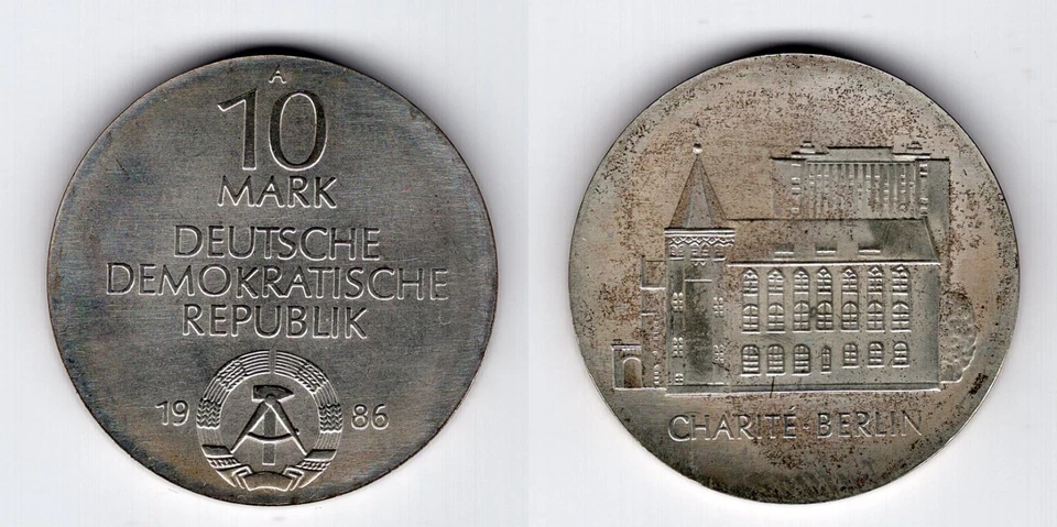 DDR   10 Mark 1986   Charite Berlin    #784 - Imagem 1 de 1