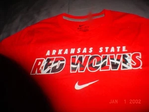 ¡NUEVO!! Camiseta grande Nike Arkansas State Red Wolves con etiquetas - Imagen 1 de 5