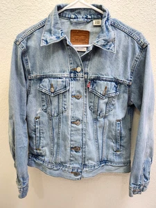 LEVI'S Genuine Quality Clothing Denim Jacket Women's S Made In Sri Lanka - Picture 1 of 8