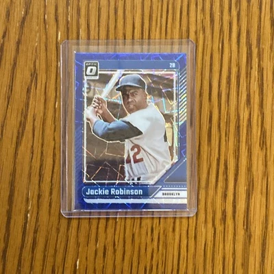 2024 Panini Donruss - Optic Jackie Robinson #16 синяя скоростная призма - Изображение 1 из 2
