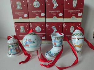 Hutschenreuther Porzellan 2025 Glocke Kugel Zapfen Stiefel  - Einzelverkauf - Picture 1 of 9