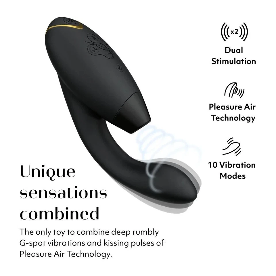 NIB Womanizer Duo 2 Rechargeable Silicone G-Spot and Clitoral Stimulator - Image 1 of 4