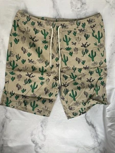 Men’s Forever 21 Pull On Summer Shorts Cactus Medium - Picture 1 of 3