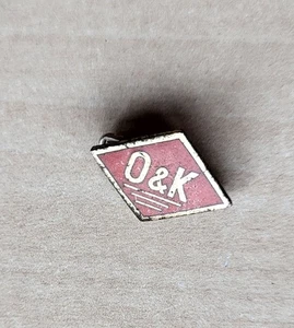 Vintage Emaille Orestein & Koppel Traktor Brosche Anstecknadel Anstecker - Bild 1 von 2