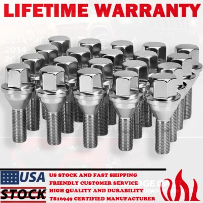 20 piezas pernos de rueda 12X1,25 para Jeep Compass Cherokee 2017 2018 2019 2020-2025 Foto 1 de 4