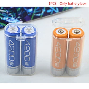 Waterproof Clear Holder Storage Box Plastic Safety Case For 2 Sections 186;qn - Picture 1 of 12