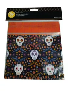Halloween wiederverschließbare Tag der Toten Leckerli Sandwich Beutel 20 Ct Wilton - Bild 1 von 1