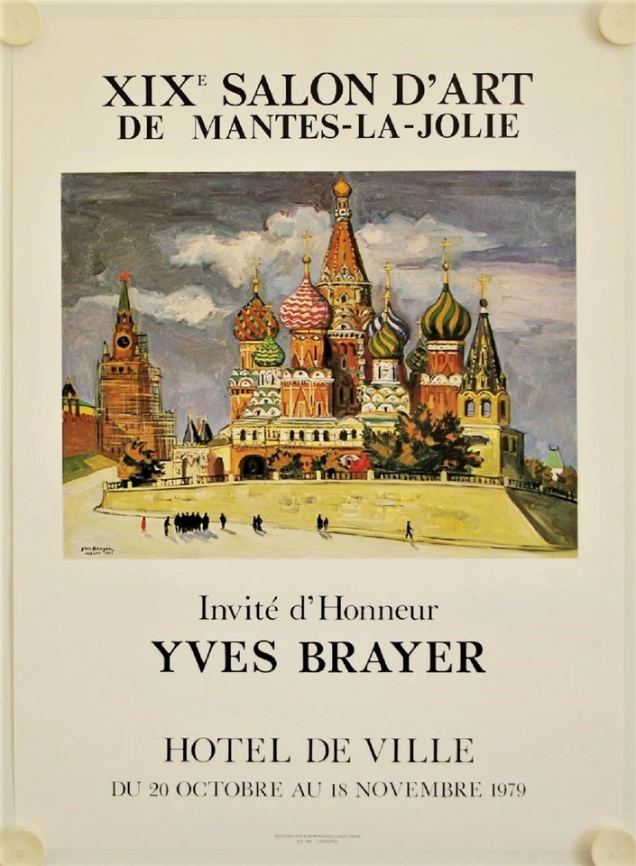Affiche YVES BRAYER 1979 Exposition Salon d'Art Mantes la Jolie - Photo 1/1