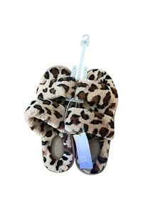 Zapatillas para mujer Royal Leopard Slide - Estrellas arriba - Marrón 9 - Imagen 1 de 4