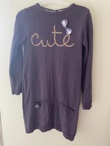 M&S Indigo Collection Girls 6-7years Knitted Dress - Picture 1 of 8