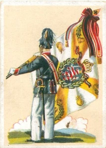 FAHNENTRÄGER FAHNE INFANTERIE REGIMENT NR.118 HESSEN DEUTSCHLAND IMAGE CARD - Picture 1 of 2