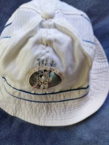 Vintage Elvis Presley Bucket Hat. White With Blue Trim. - Picture 1 of 8