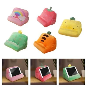 Cute Pillow Holder Tablet Stand with Elastic Pockets Durable Desktop Holder Soft - Picture 1 of 16