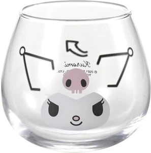 SANRIO Kuromi Yurayura Vaso Cara Vidrio Taza 320ml 501135 - Imagen 1 de 3