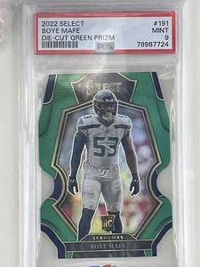 2022 Select BOYE MAFE Green Die Cut RC 4/5 PSA 9 - Picture 1 of 4
