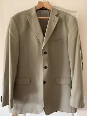 Marks And Spencer M&S Sabbia Beige Cachi Smart Giacca Blazer Cappotto Lungo 46 • 12.13€
