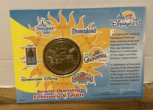 Disney Grand Opening Disneyland Resort ~Commemorative Medallion February 8, 2001 - Picture 1 of 3