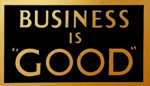 Business is Good Advertising Postcard Good Manufacturing Plumbing & Heating - Picture 1 of 2