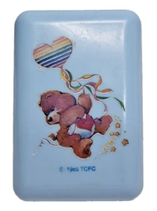 Vintage Care Bears Travel Soap Container Tenderheart Rainbow 1985 TCFC - Picture 1 of 14