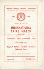 Crystal Palace   Reds V Whites Schools International Trial Selhurst Park 1955