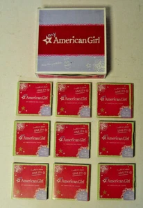 9 New American Girl Doll Charm Lot w/ Box Keeper Necklace Fair Proud Real Strong - Picture 1 of 6