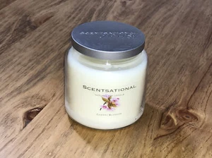 Scentsational Candle Cherry Blossom Soy Wax Blend 19 oz Single Wick Glass Jar - Picture 1 of 6