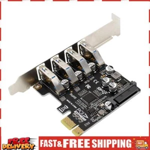 4 Port externer Controller 5 Gbit/s PCIe USB 3.0 HUB Adapter USB3 PCIe für Compu - Bild 1 von 11