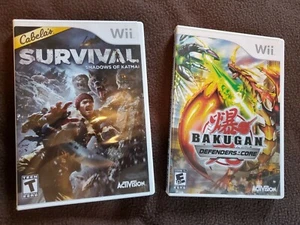 Bakugan Defenders of the Core & Survival Shadows of Katmai Nintendo Wii Complete - Picture 1 of 8