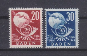 FRZ Baden 56-57 postfrisch Weltpostverein (B-9297b) - Picture 1 of 1