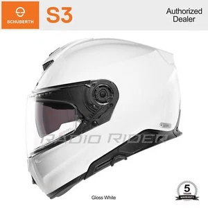 NUEVO casco facial completo para motocicleta Schuberth S3 | blanco brillante | M | envío gratuito - Imagen 1 de 4