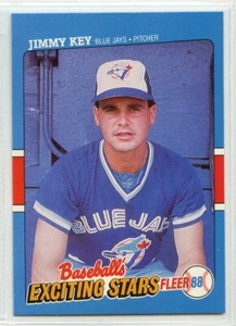 1988 Fleer Baseball's Exciting Stars - #24 - Jimmy Key - Toronto Blue Jays - Picture 1 of 1