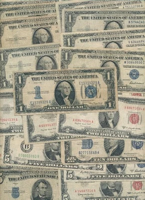 $50. НОМИНАЛЬНАЯ СТОИМОСТЬ СМЕШАННАЯ КОЛЛЕКЦИЯ, КРАСНЫЕ, ЗЕЛЕНЫЕ И СИНИЕ ПЕЧАТИ СТАРАЯ ВАЛЮТА ЛОТ - Изображение 1 из 2