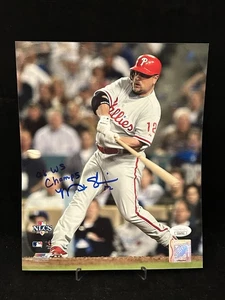 MATT STAIRS Signed 8x10 Photo 08 WSC Inscription Philadelphia Phillies JSA COA - Picture 1 of 4