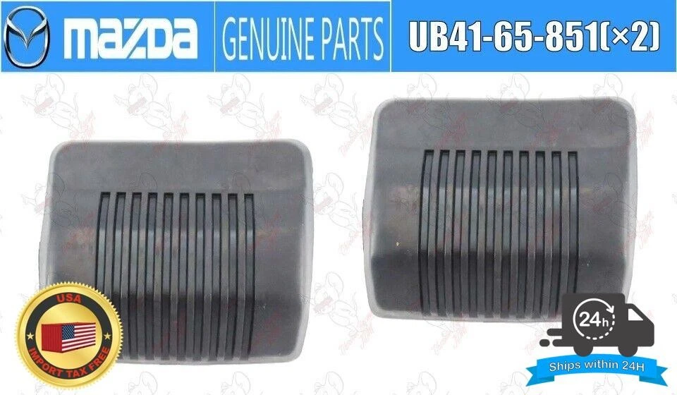 Tapón de parachoques de goma OEM Mazda UB41-65-851 (×2) para 86-93 B2000, B2200 y B2600 Foto 1 de 4