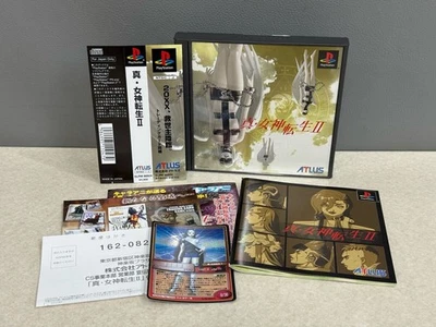 Shin Megami Tensei II SMT2 PS1 Bug Fix Edition Completo con Tarjeta OBI NTSC-J Raro Foto 1 de 4