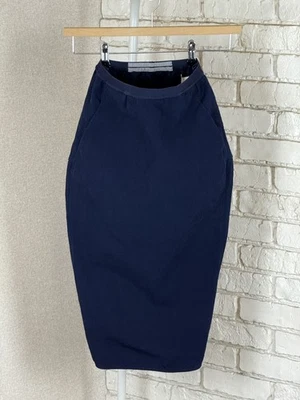 Rick Owens блестящий Performa F/W20 хлопок Viscosa синий Midi карандаш юбка размер IT 44 - Изображение 1 из 4