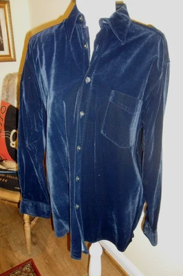 LOVELY DESIGNER VELVET SHIRT BY PRINCIPLES CHEST 42 IN VGC - Image 1 of 4
