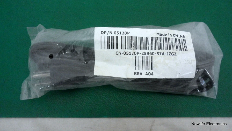 New Dell 05120P 6 ft. (1.83m) 3-Prong AC Computer/Printer Power Cord - Image 1 of 4