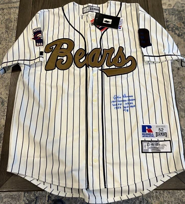 🔥⚾️DON LARSEN 1955 DENVER BEARS YANKEES SIGNED & Autographed Jersey & Stats - Image 1 of 4