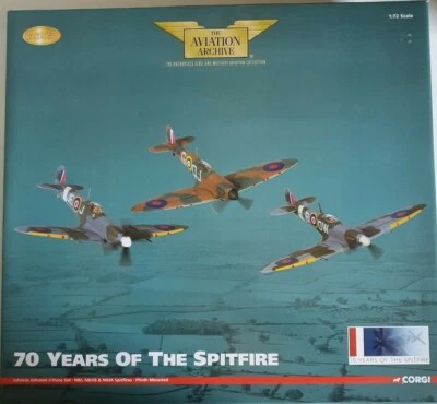 CORGI Aviation Johnnie Johnson  Set MkI, MkVB & MkIX Spitfires AA99189 1:72 - Image 1 of 3