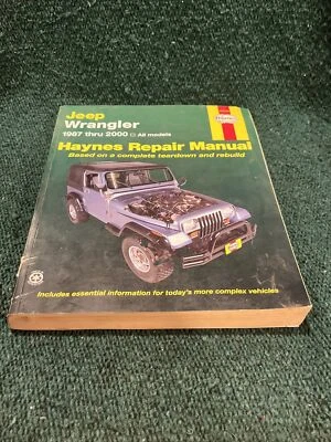 Jeep Wrangler 1987-2011 Loja Serviço Reparo Manual Diagramas de Fiação Motor 4X4 AC - Imagem 1 de 4