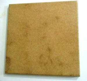 1 Simulated Stone Floor Tile Marazzi Italy Atomar 8"Sq Porcelain Satin Brown Vtg - Picture 1 of 9
