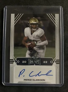Pierce Clarkson QB Louisville Cardinals 2022 silver Leaf Draft Auto BA-PC1 - Picture 1 of 2