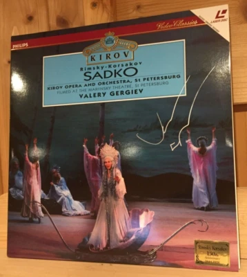 Signed by VALERY GERGIEV Rimsky-Korsakov Sadko Orig Philips Laserdisc Signiert - Bild 1 von 4