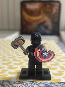 CAPTAIN AMERICA AVENGERS ENDGAME LEGO MINIFIG FIGURE steve rogers thor hammer - Picture 1 of 5